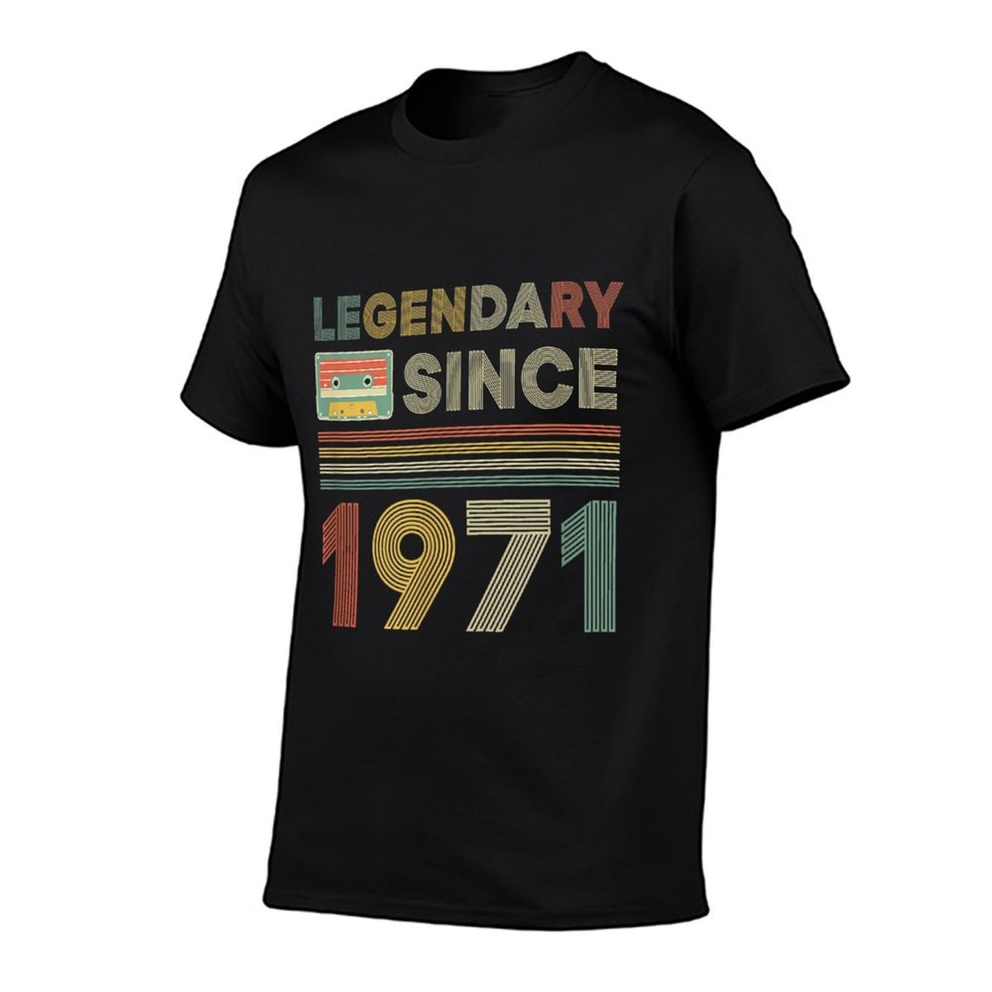 Legendary Since Tape Bday July 1971 50Th Birthday Rolled Sleeves T-Shirt