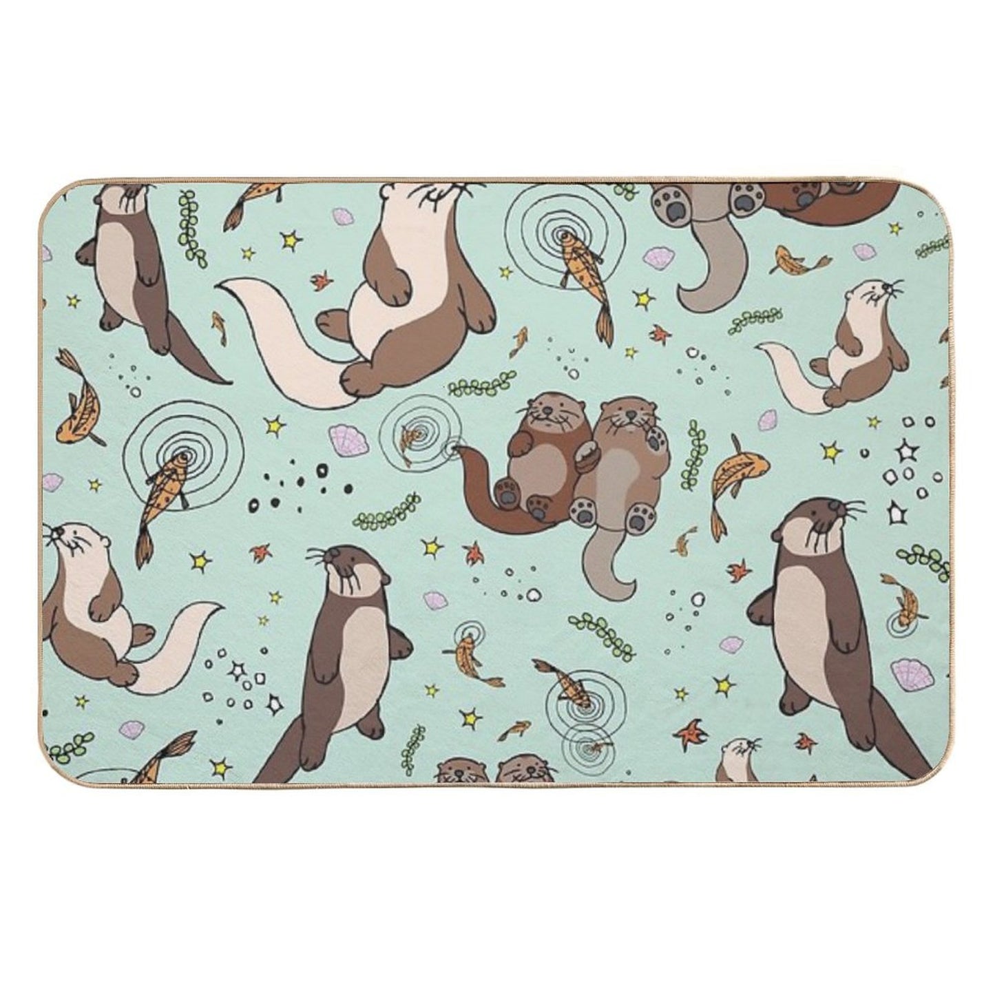 Sea Otters High-Traffic Bath Mat