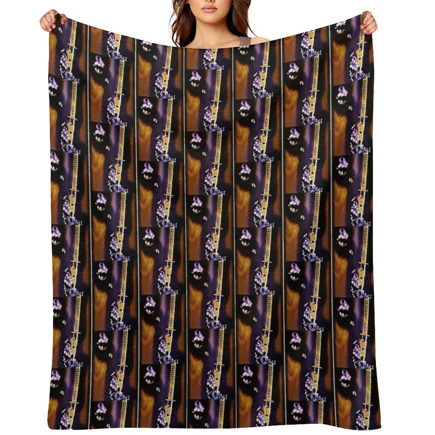Album Poster Art for Bronmix's Music Album Gilded Age III Samurai Mind Anti-pilling Throw Blanket