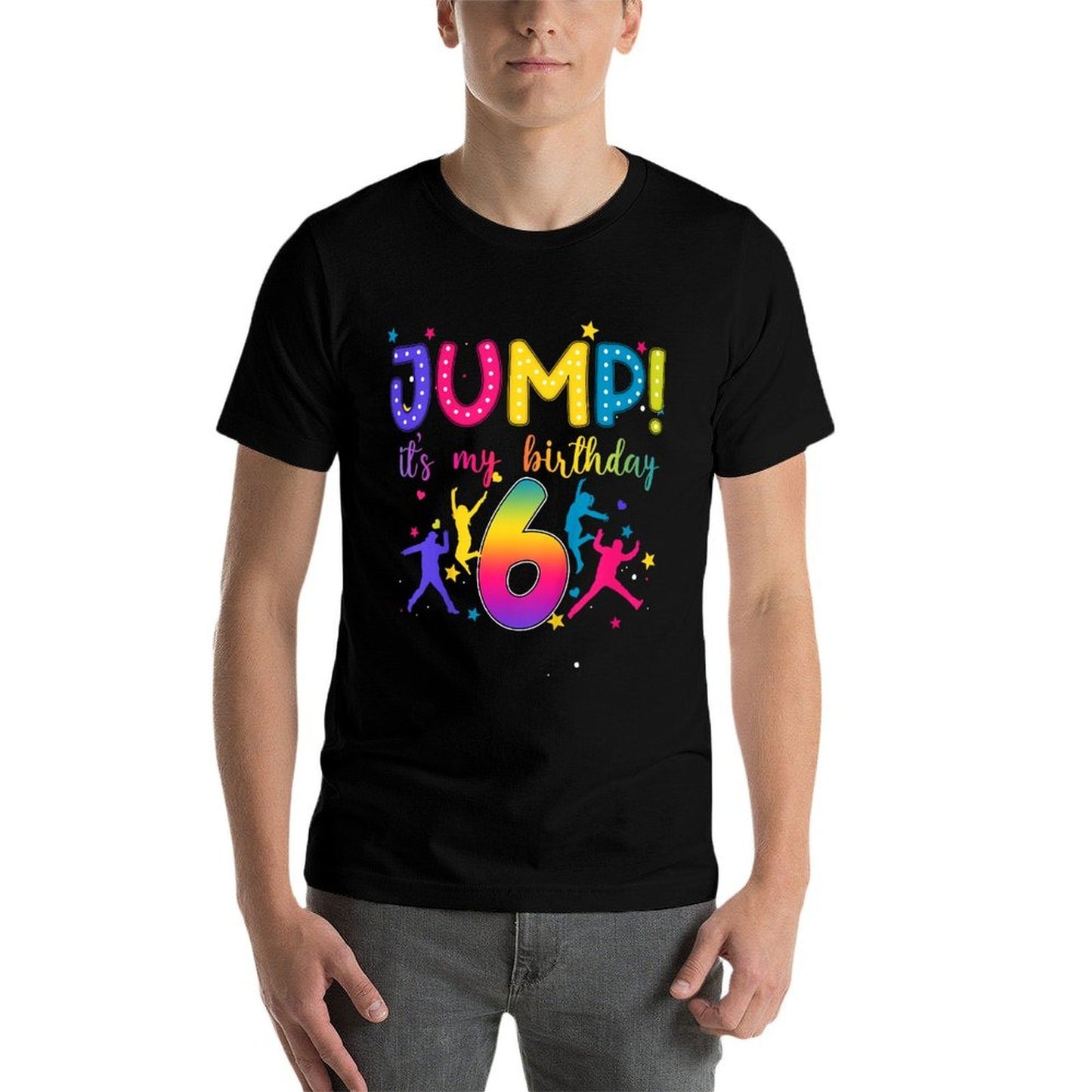 Kids Jump It's My 6th Birthday Jumper 6 Year Old Party Trampoline  Versatile T-Shirt