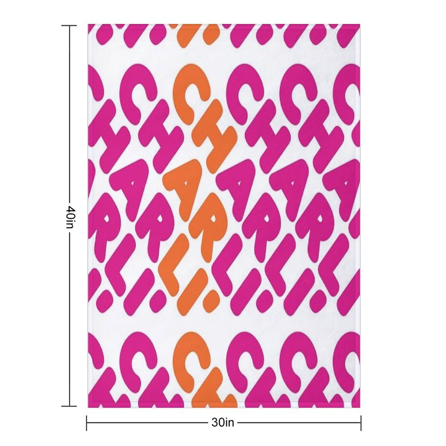 Charli' Dunkin' Pattern Easy Care Throw Blanket