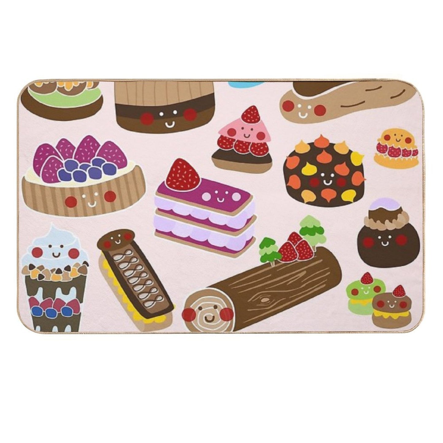Sweet Tooth Rapid-Drying Bath Mat