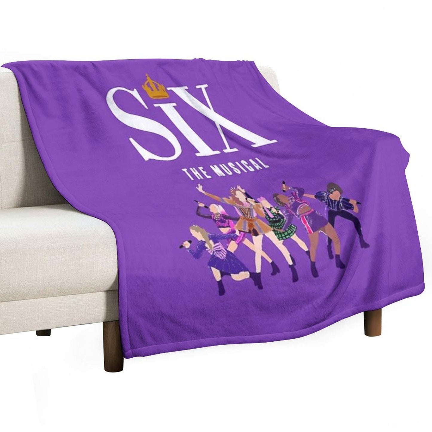 Six The Musical Queens Poster Durable Throw Blanket