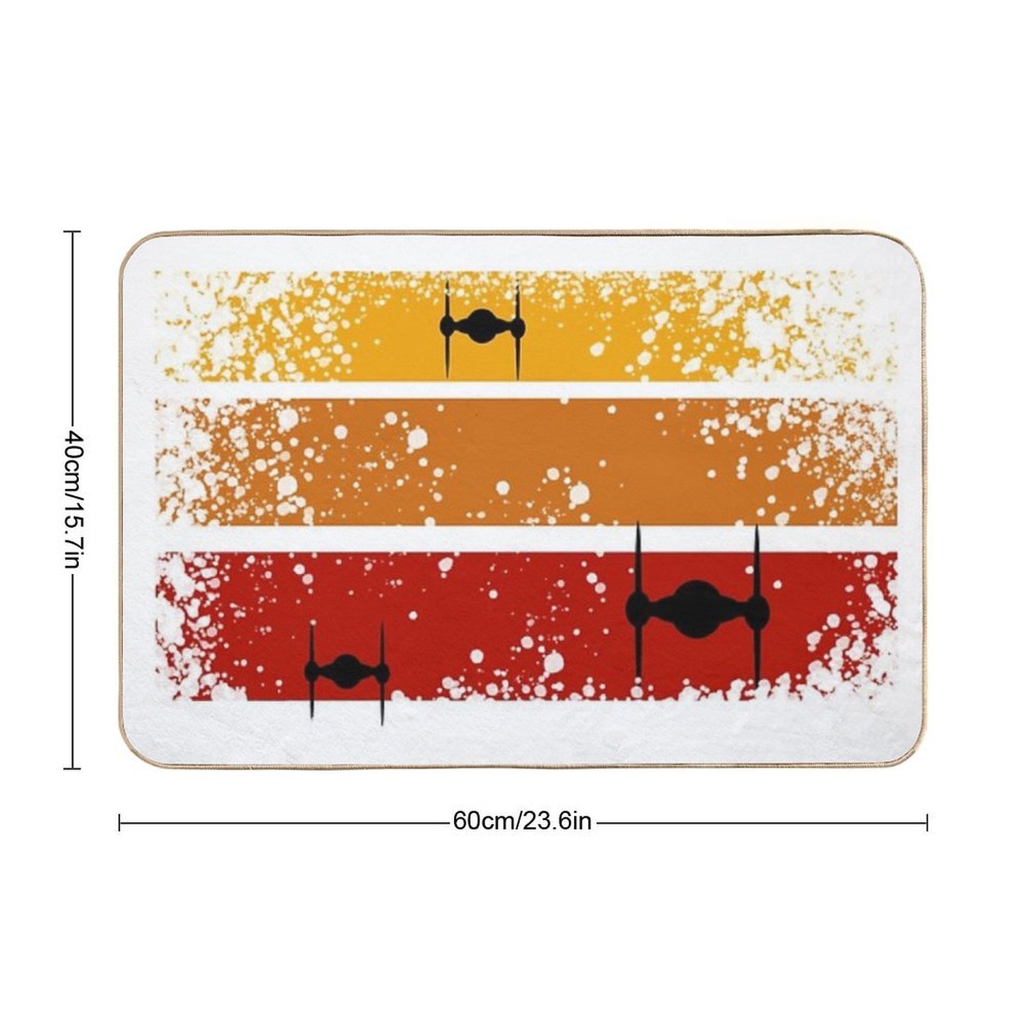 Tie Fighters Attack Durable Bath Mat