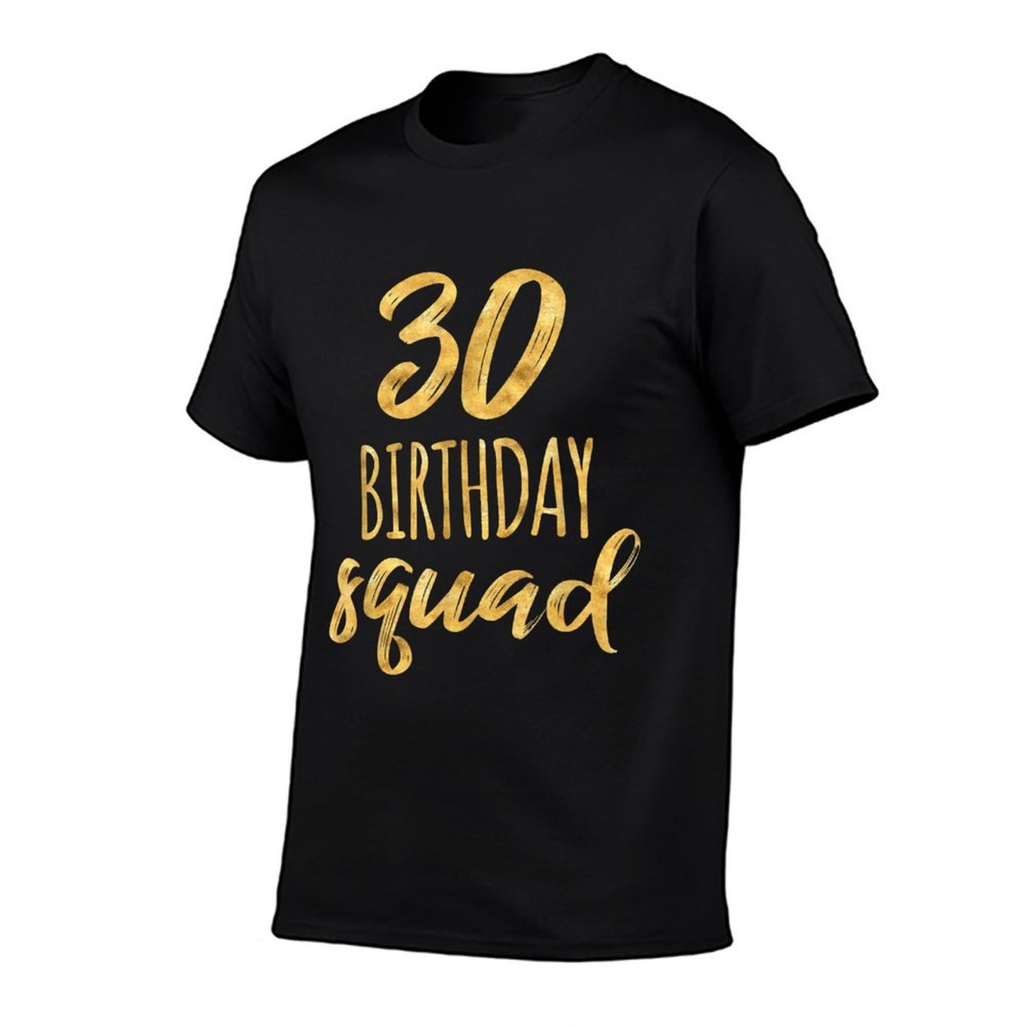 30th Birthday for Group, 30 Birthday Squad Heathered Texture T-Shirt