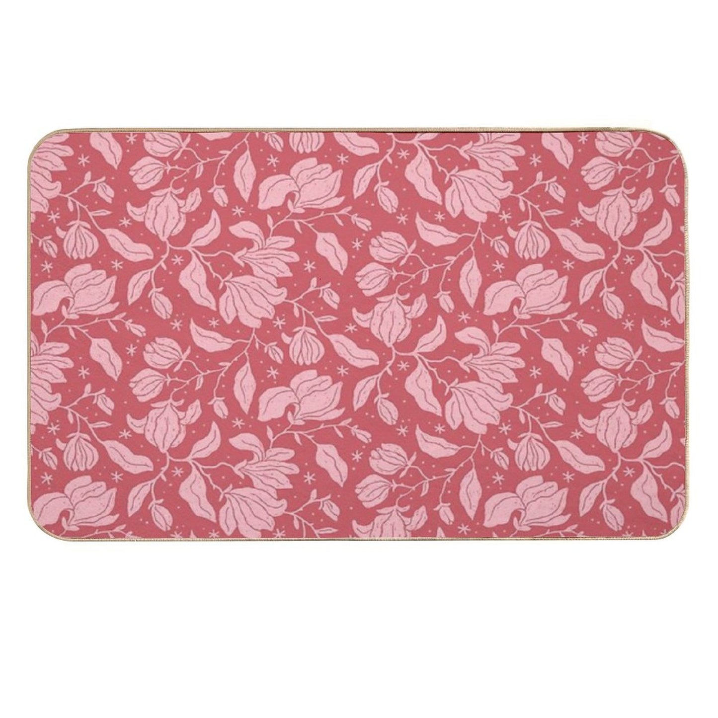 Pink Magnolias In Bloom Versatile Bath Mat