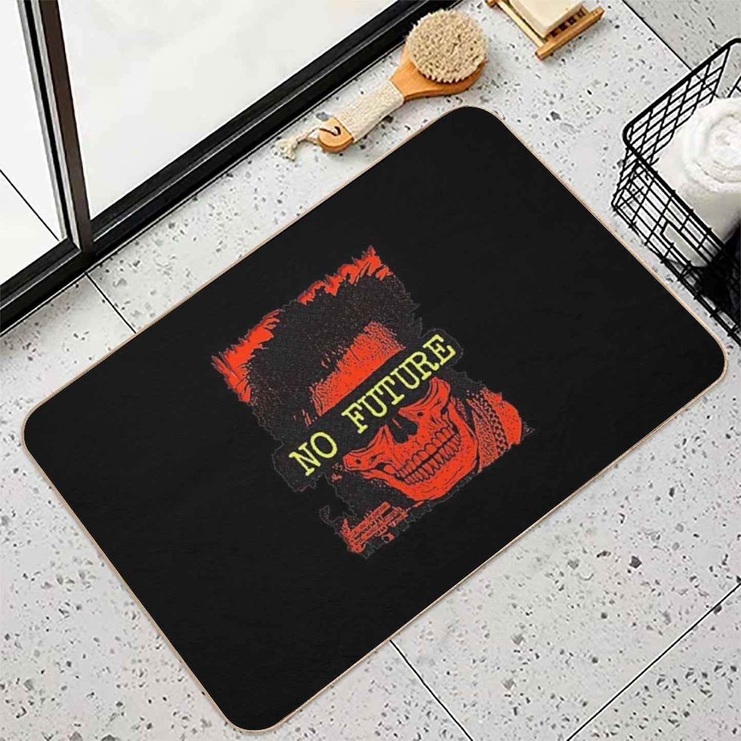 Punk No Future Absorbent Bath Mat