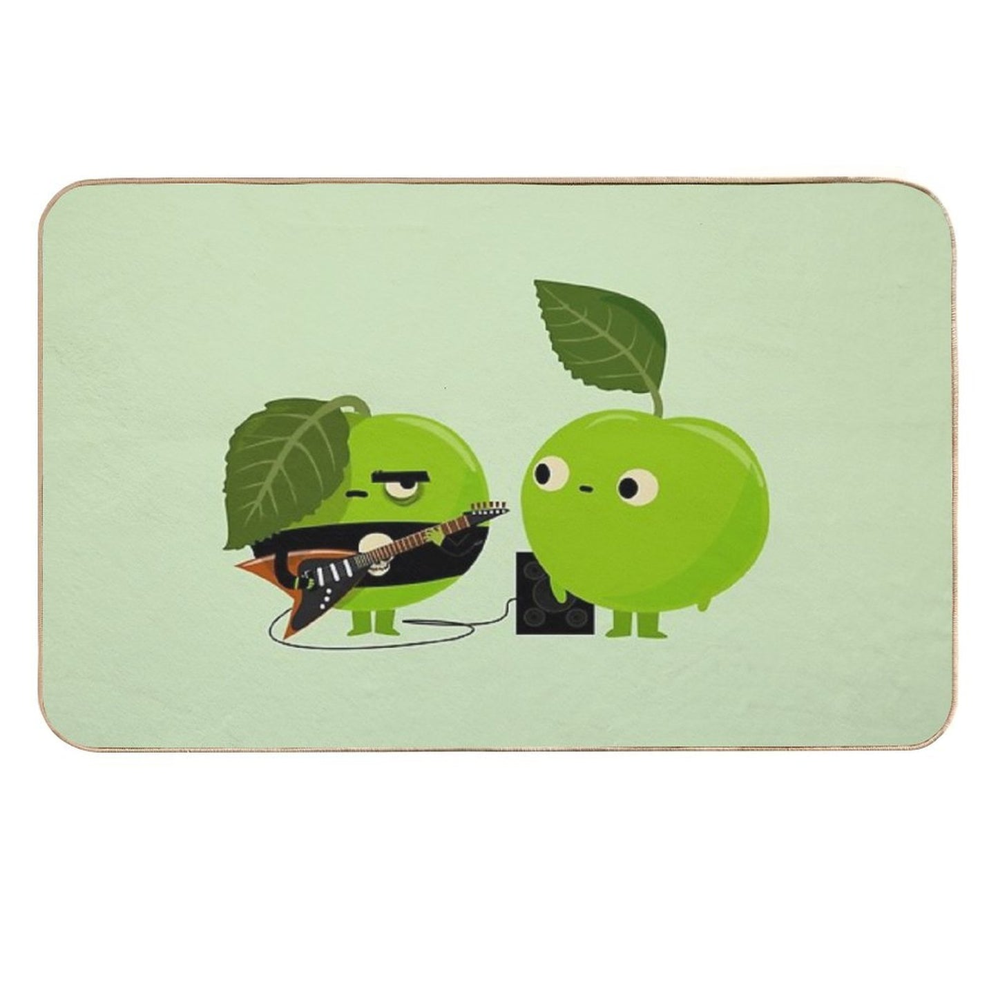 Bad Apple Stain-Proof Bath Mat