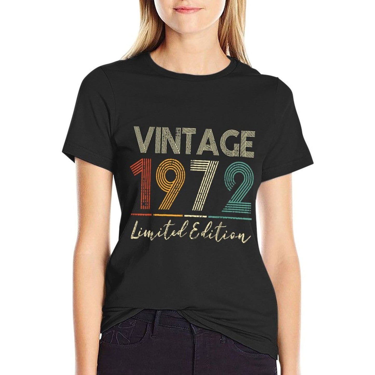 50 Year Old Vintage 1972 Limited Edition 50th Birthday Cotton T-Shirt