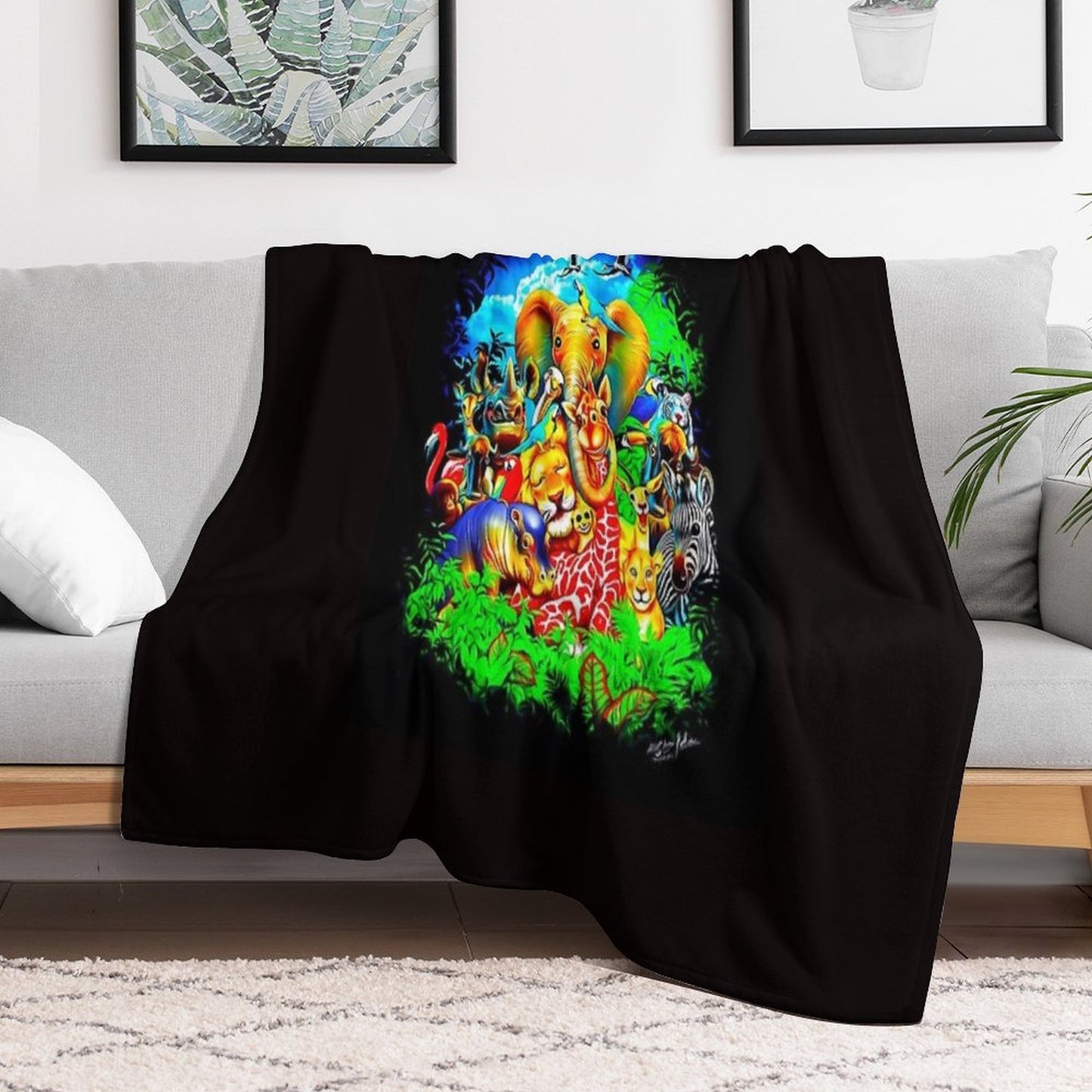 Halloween Spooky Scary Travel-friendly Throw Blanket