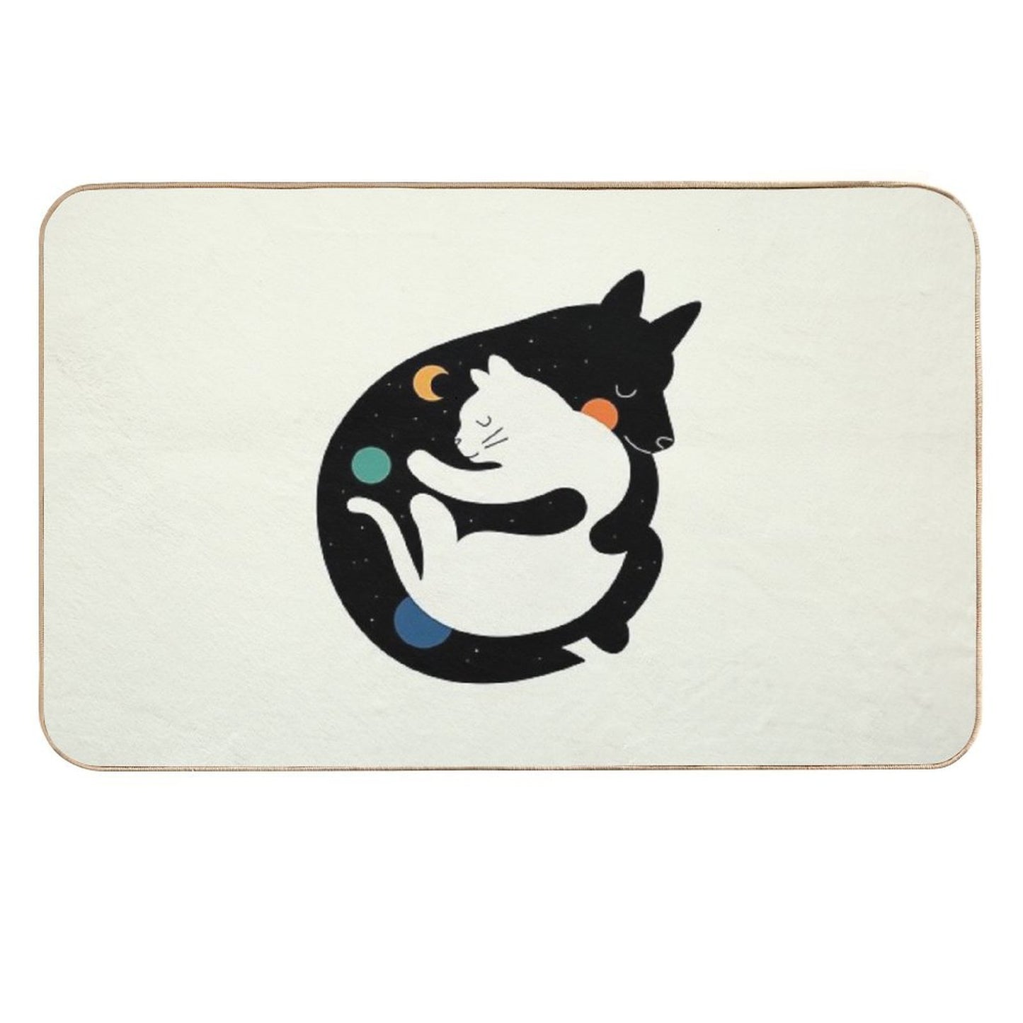 More Hugs Less Fights Stain-Proof Bath Mat