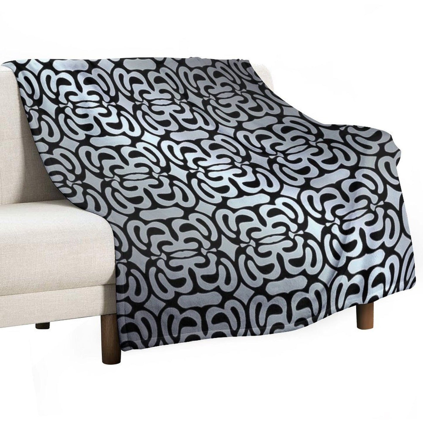 Abstract Travel-friendly Throw Blanket