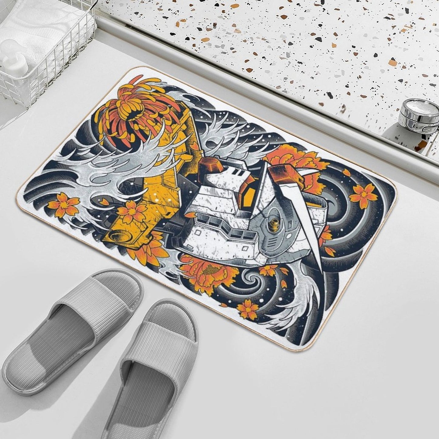 Gundam Stain-Proof Bath Mat