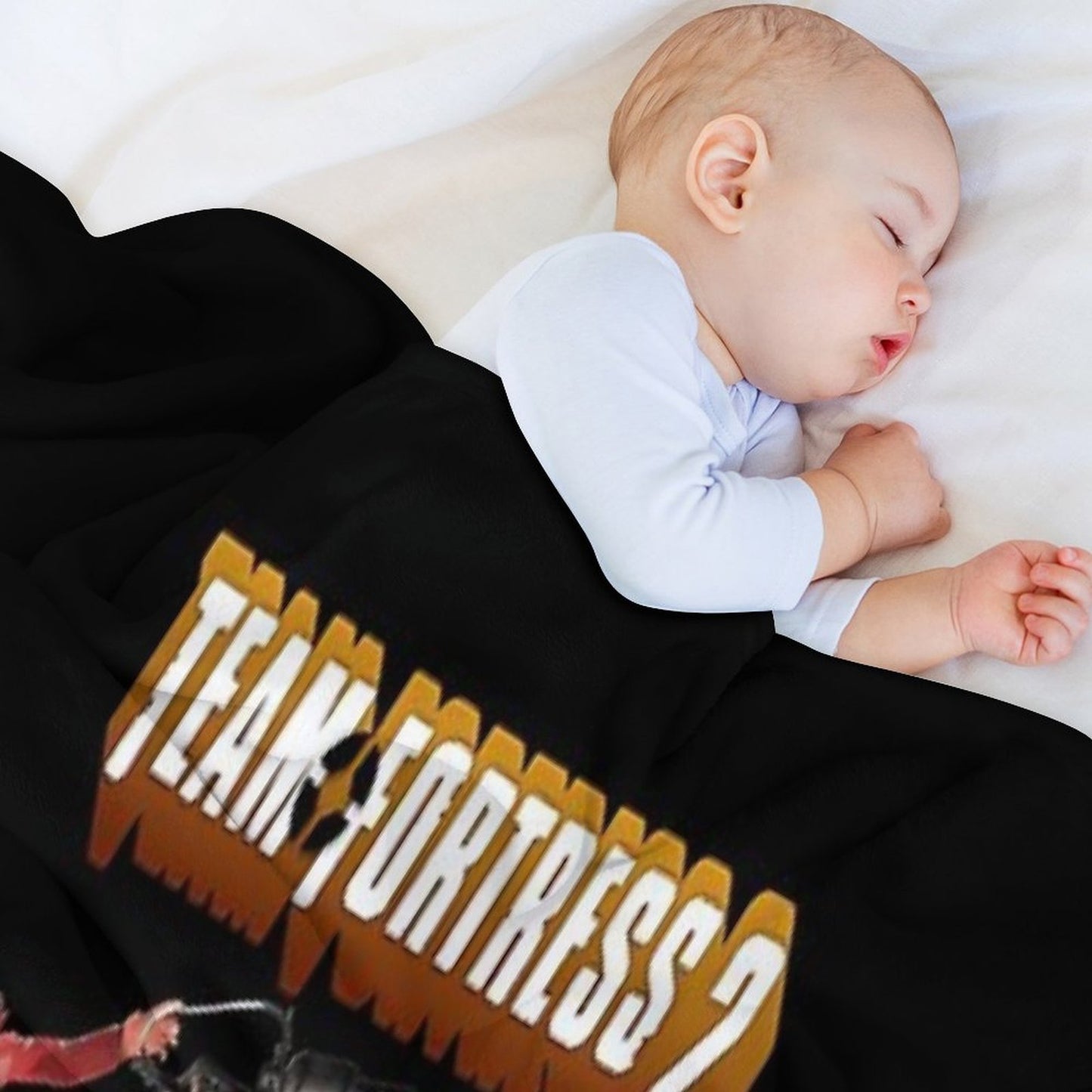 Team Fortress 2 - All Characters Classes With Tf2 Logo Sustainable Throw Blanket