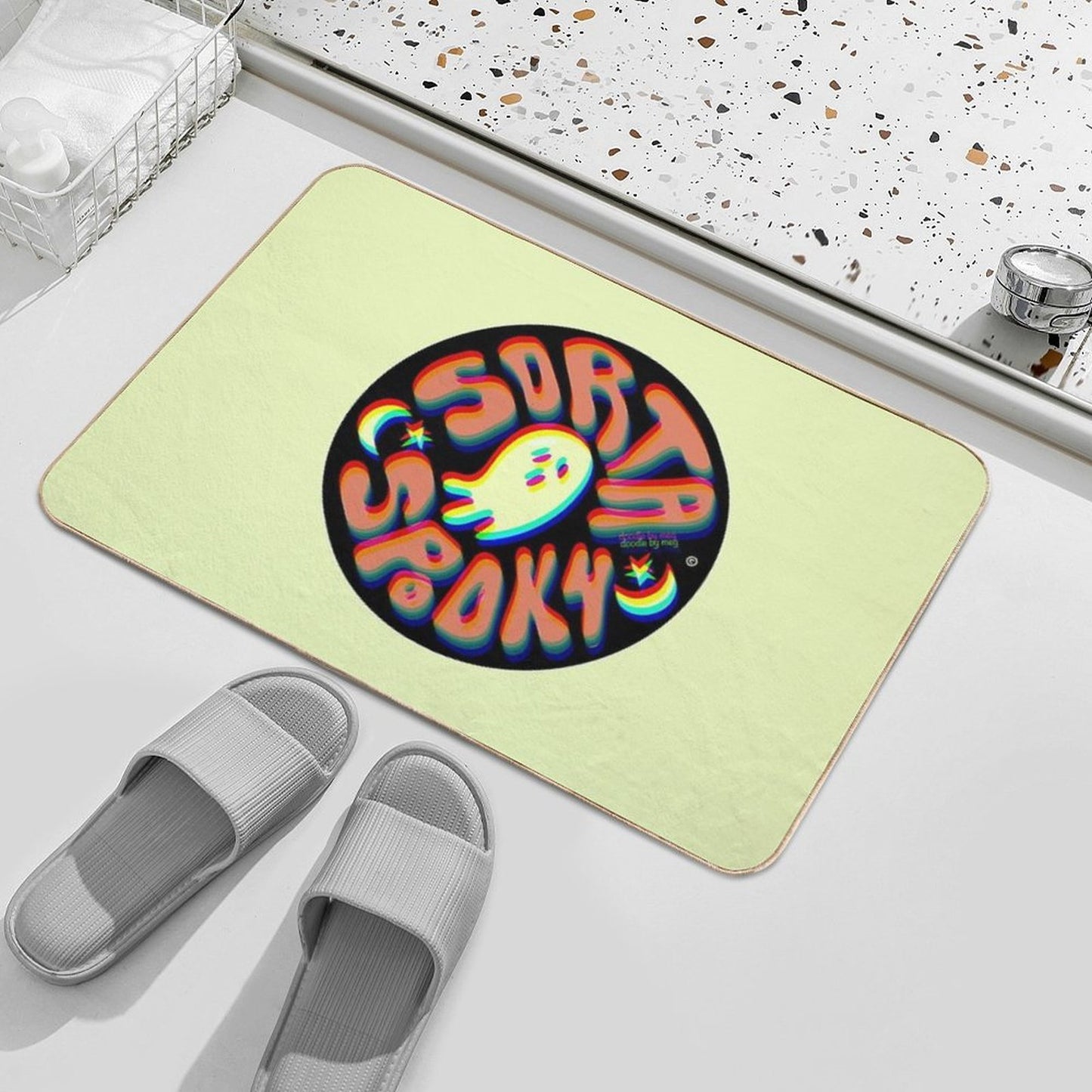Sorta Spooky © 3D Easy To Clean Bath Mat