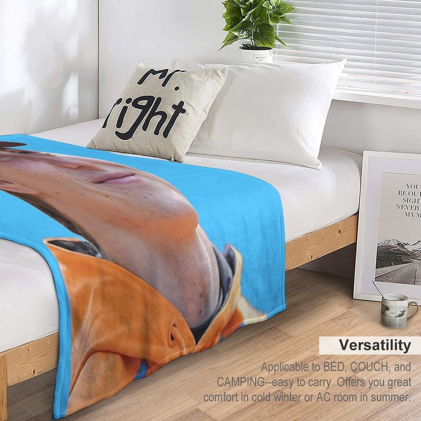 Oscar Piastri F1 Driver in McLarenF1 Clothes Smile Norris Teammate Eco-conscious Throw Blanket