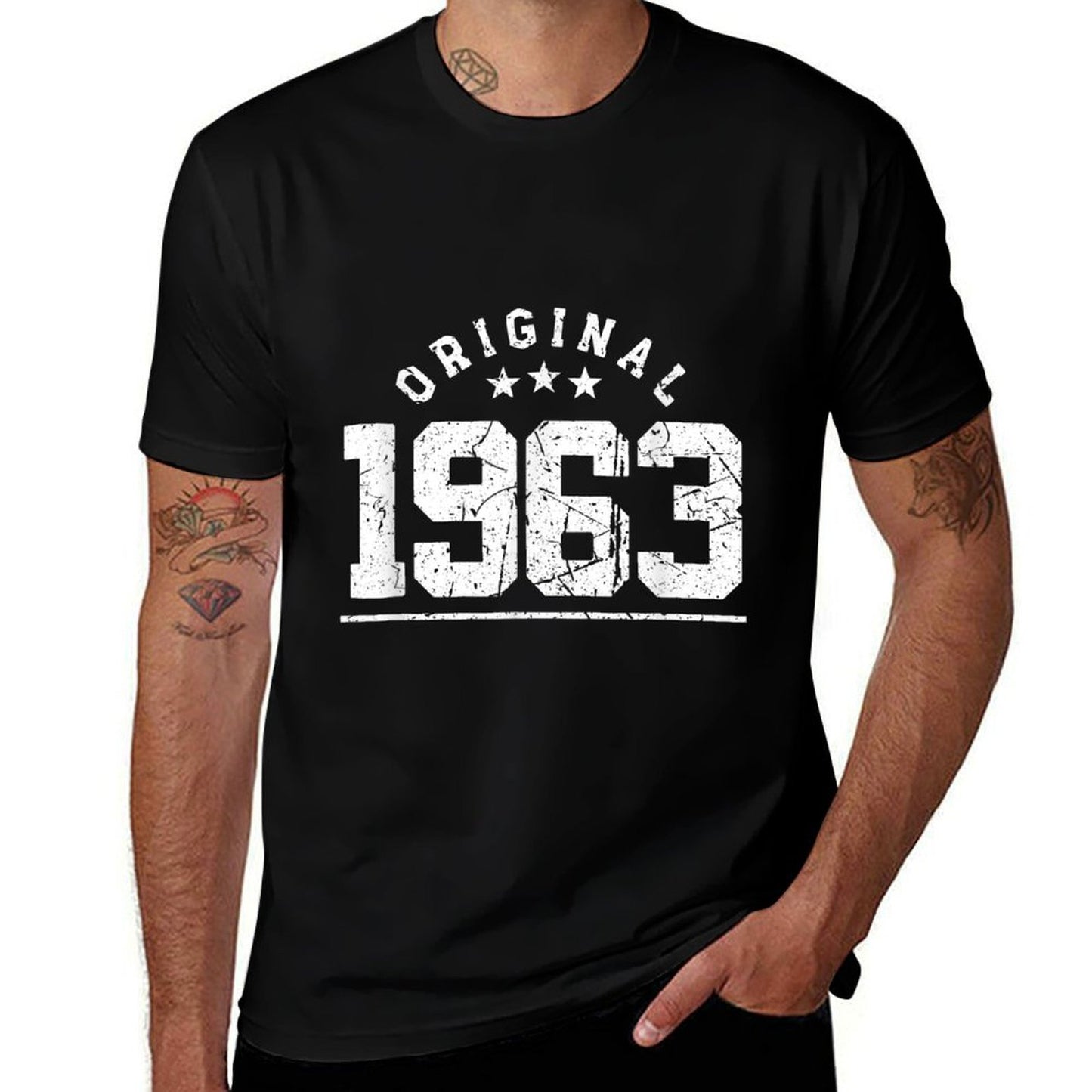 60th Vintage 1963 Retro 60th Birthday Relaxed-fit T-Shirt