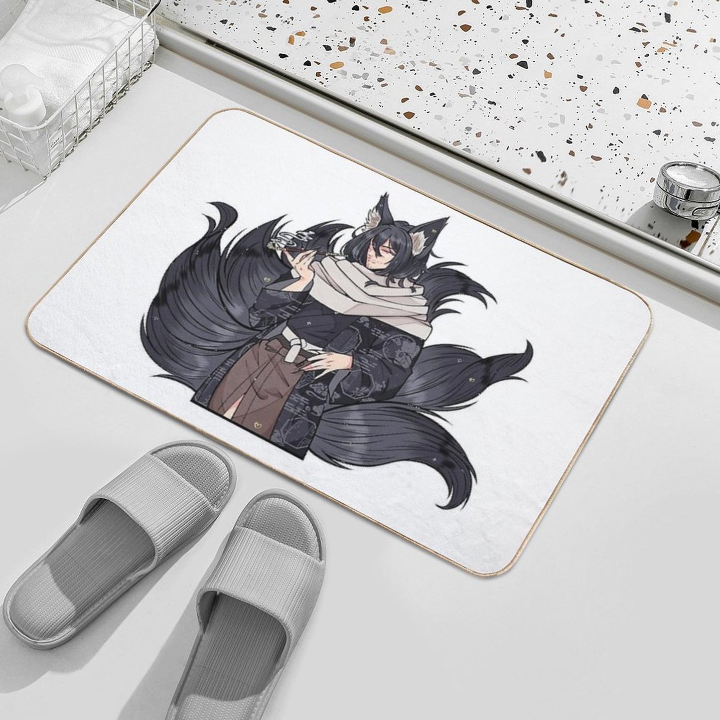 Kitsune Aizawa Rapid-Drying Bath Mat
