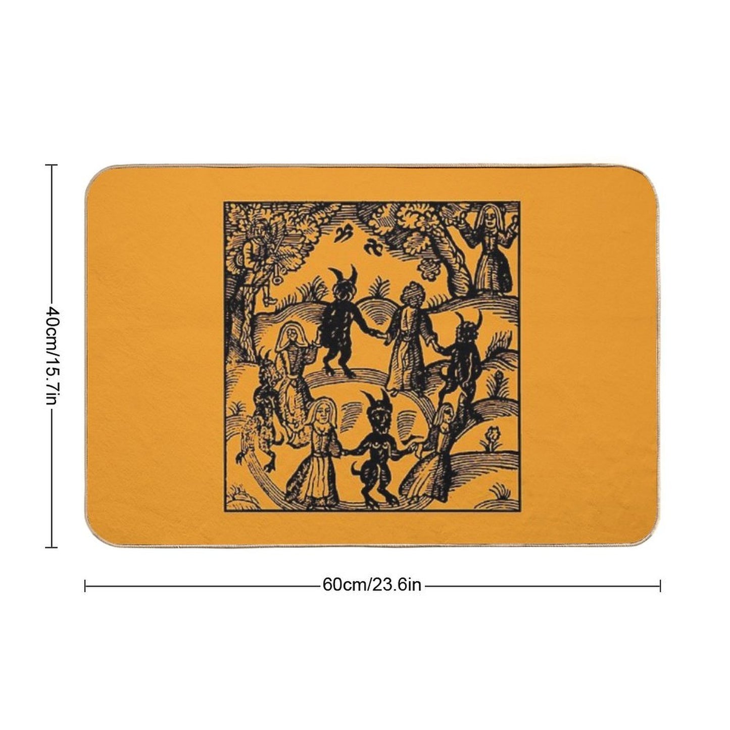Dance with The Devil Repositionable Bath Mat