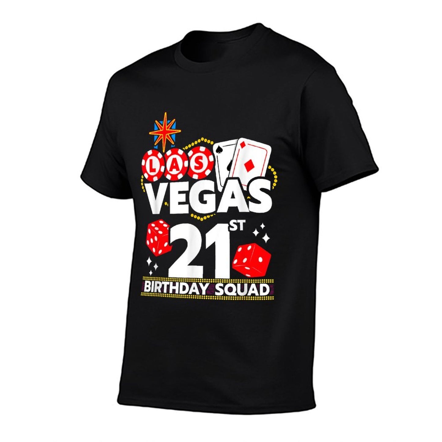 Vegas Birthday - Vegas 21st Birthday - Vegas Birthday Squad Heathered Texture T-Shirt