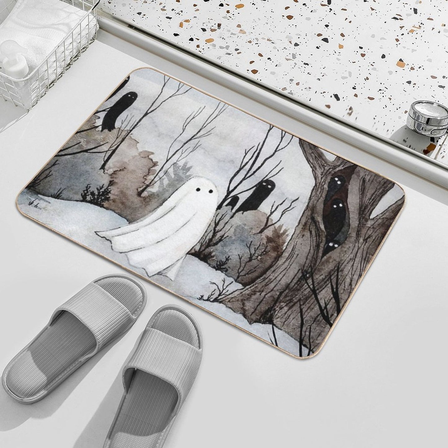 The Wild Wood Fade-Resistant Bath Mat