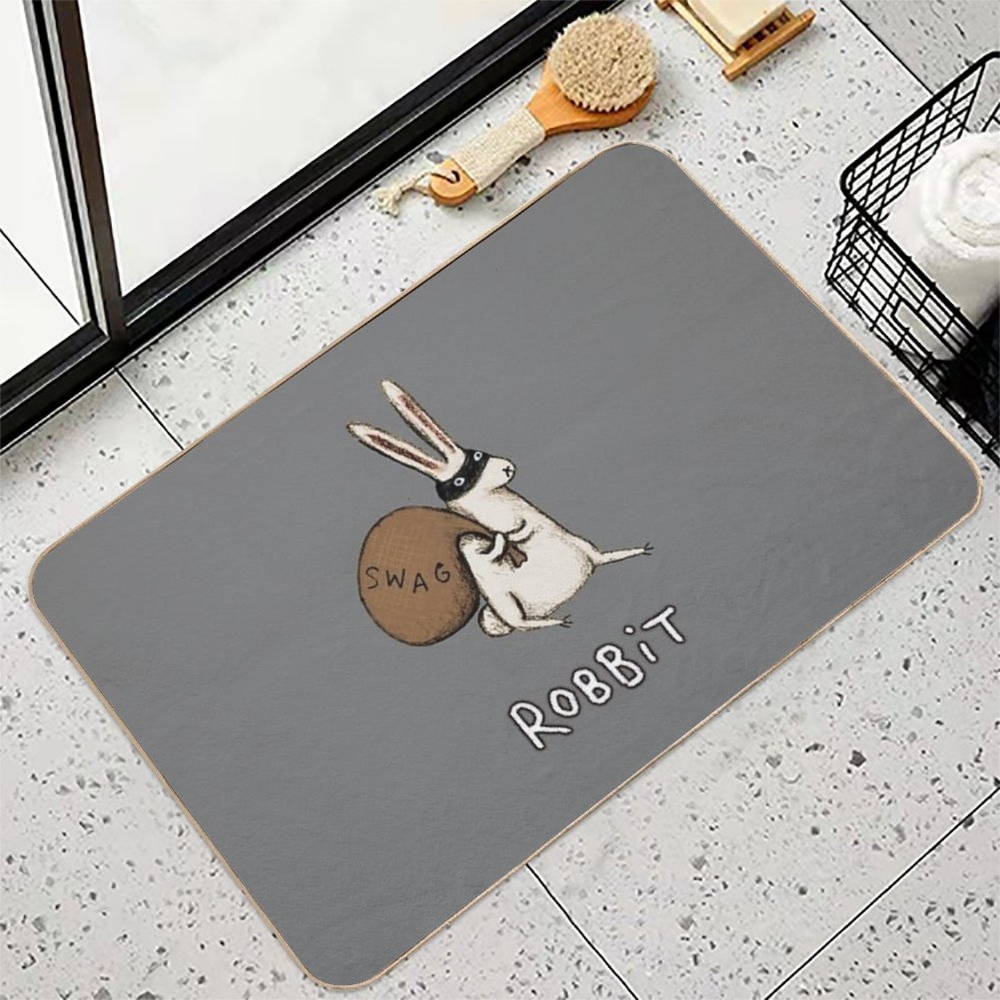 Robbit  Fade-Resistant Bath Mat