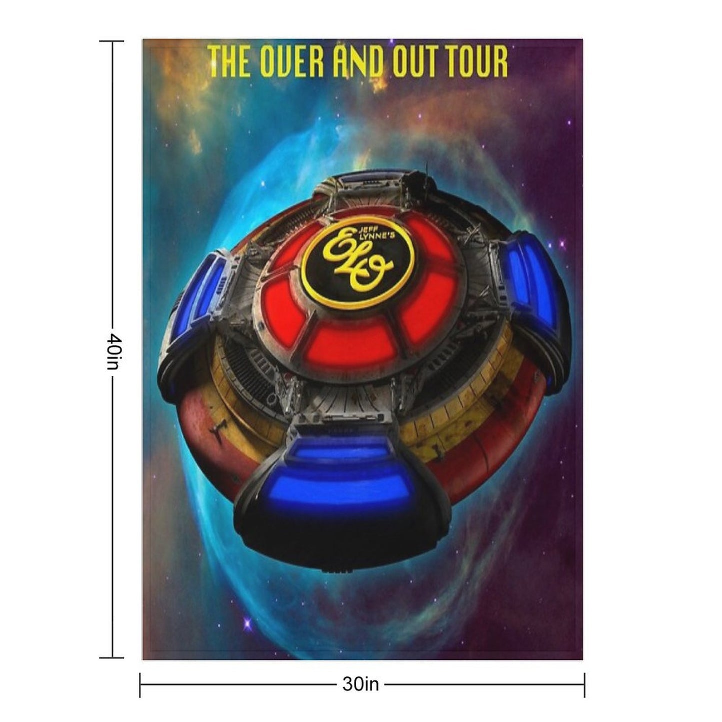 The Over And Out Tour Velvety-soft Throw Blanket
