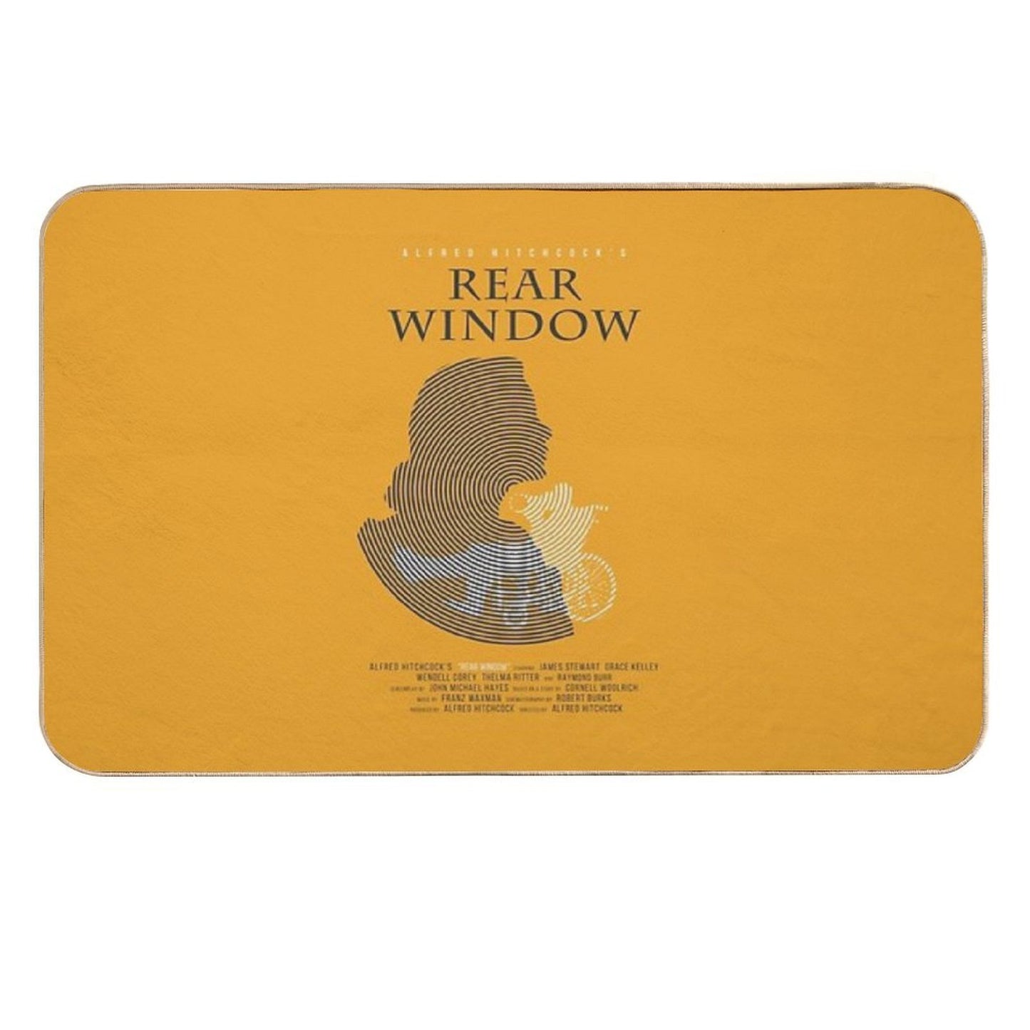 Alfred Hitchcock Rear Window Anti-Trip Bath Mat