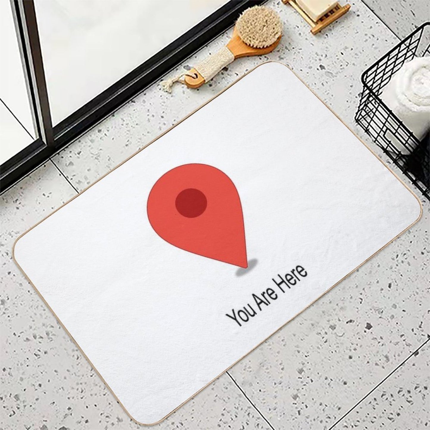 You Are Here Absorbent Bath Mat