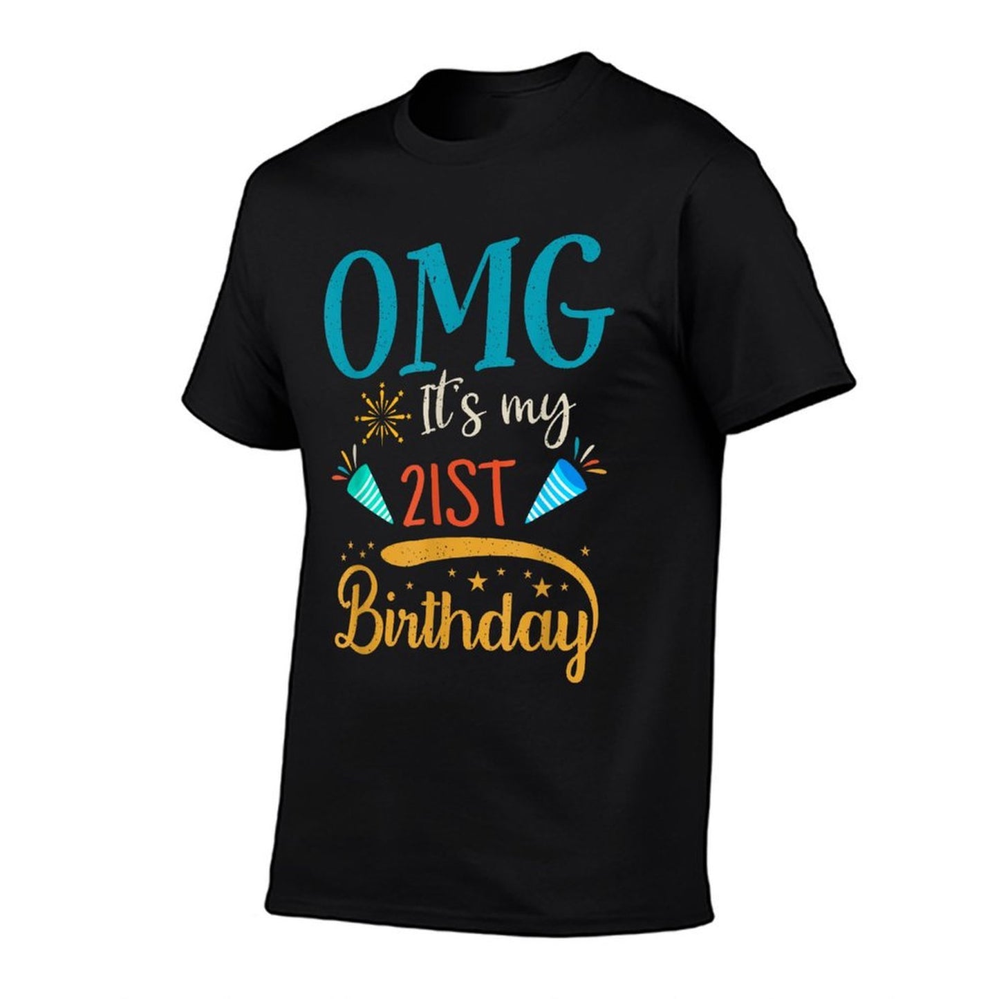 Retro 21 Years Old Boys Girls OMG! It's My 21st Birthday Durable T-Shirt