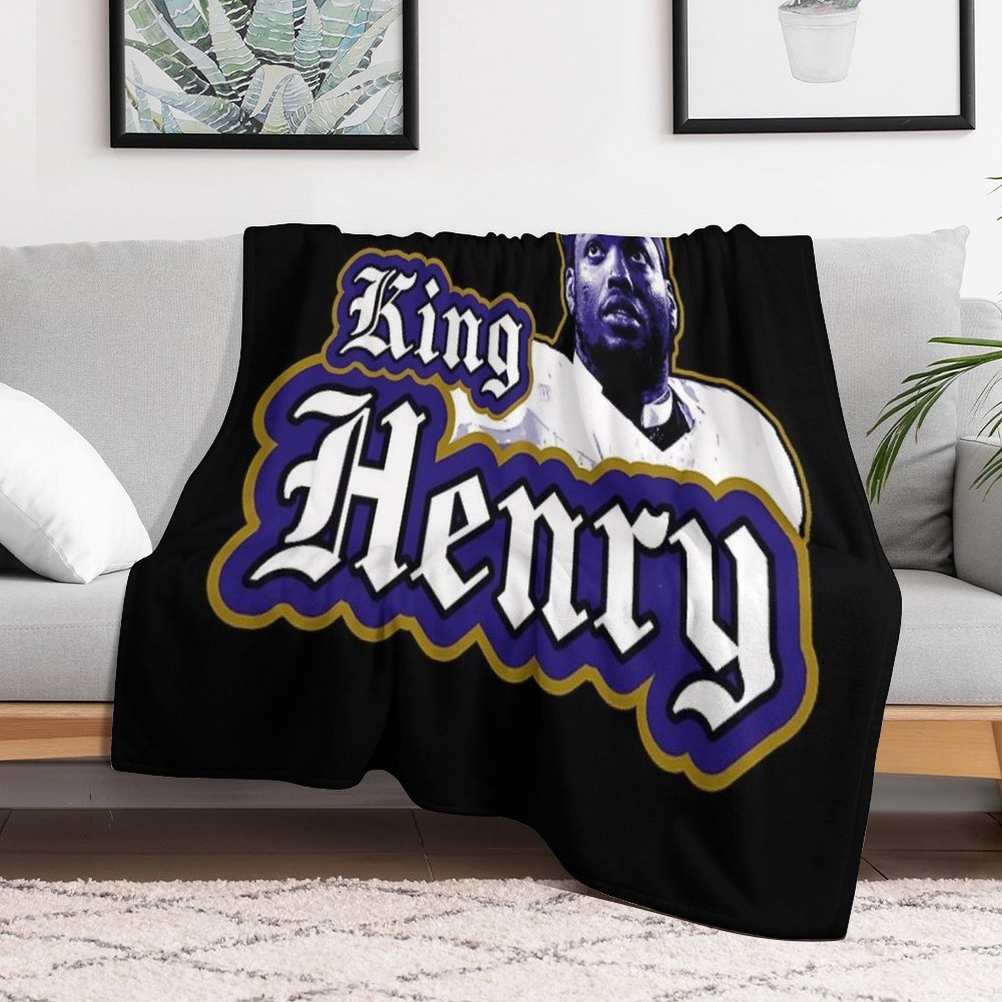 King Henry Ravens Derrick Henry Multi-functional Throw Blanket