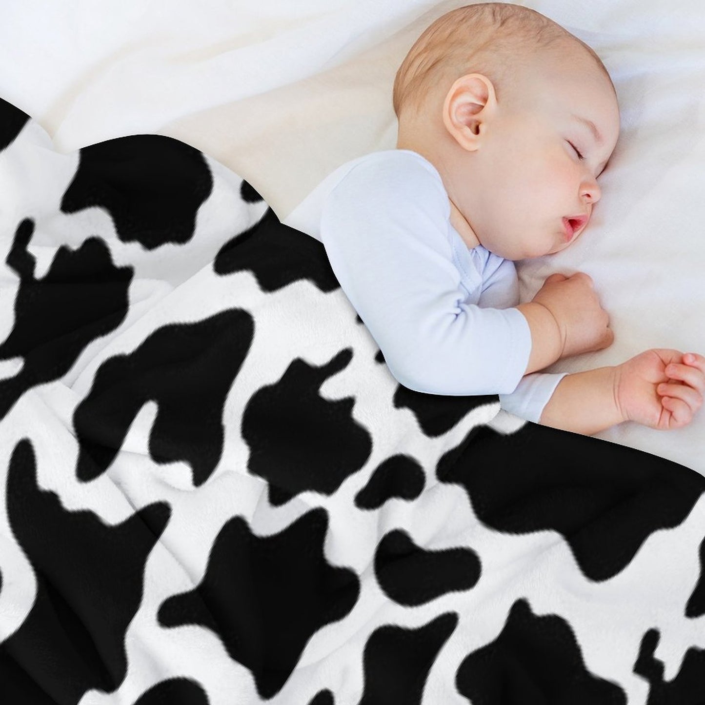 “Classy Cow” Easy Care Throw Blanket