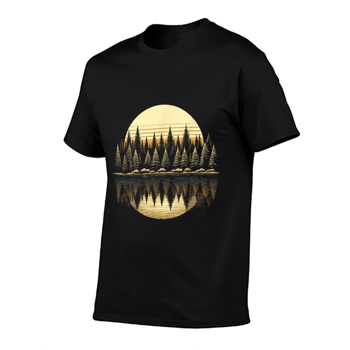 Trees Reflection Wildlife Nature Outdoor Forest Eco-friendly Material T-Shirt