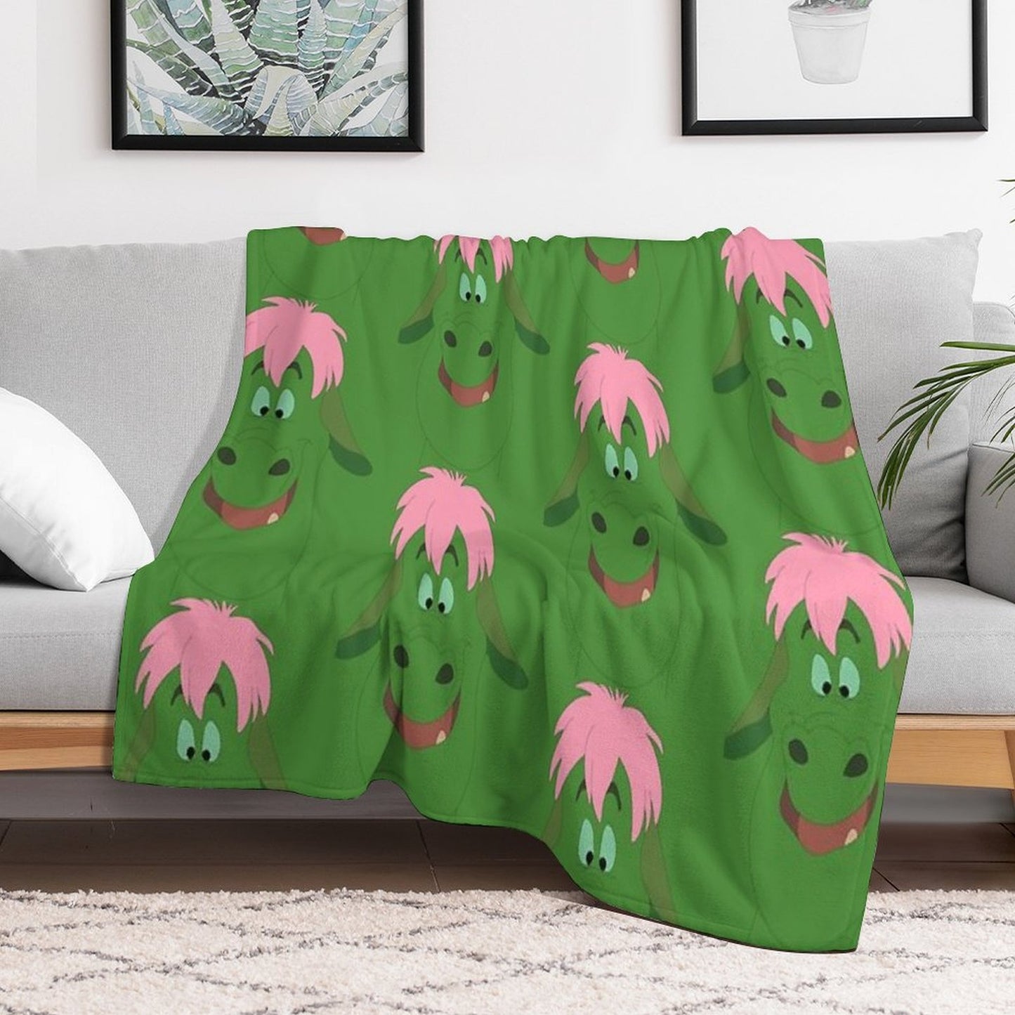 Elliot The Dragon Durable Throw Blanket
