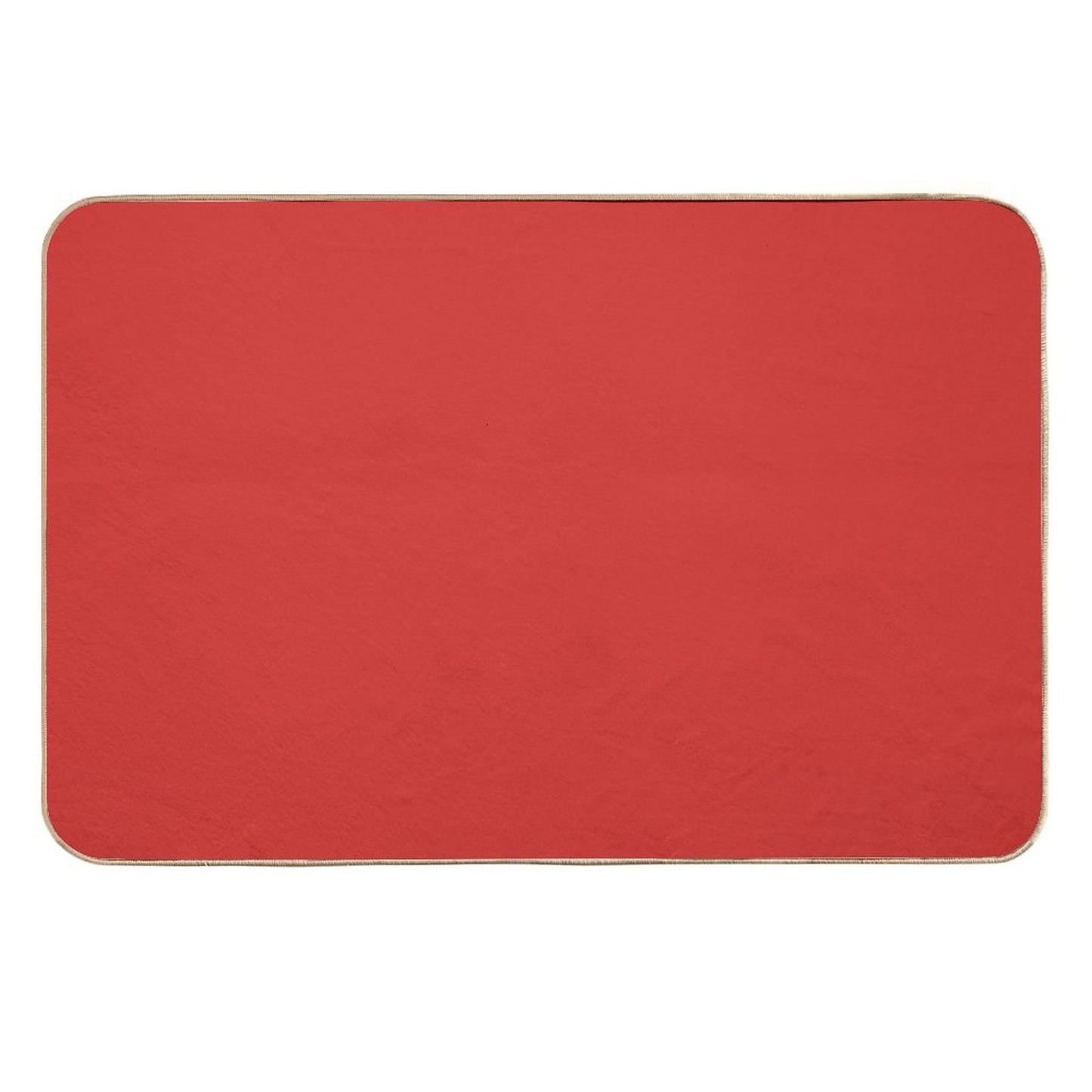 Red, Plain Red, Classic Red High-Traffic Bath Mat