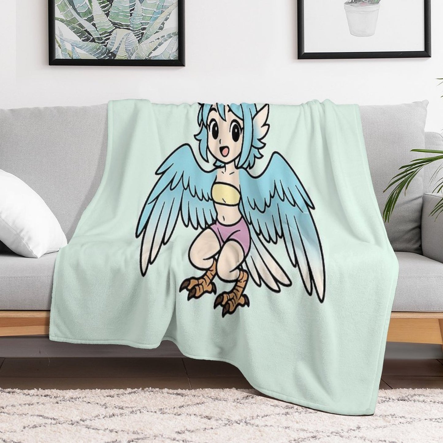 Kipi The Harpy Durable Throw Blanket