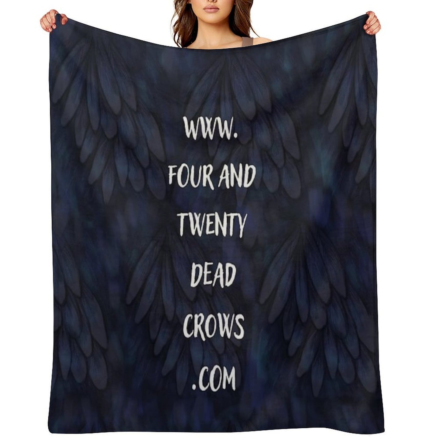 Crow Feathers All-season Throw Blanket
