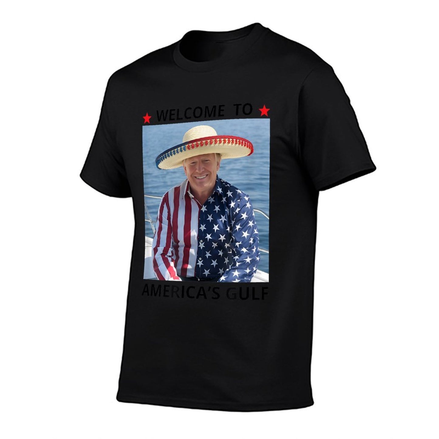 Trump America's Gulf Mexico President Trump Sombrero Quick-drying T-Shirt