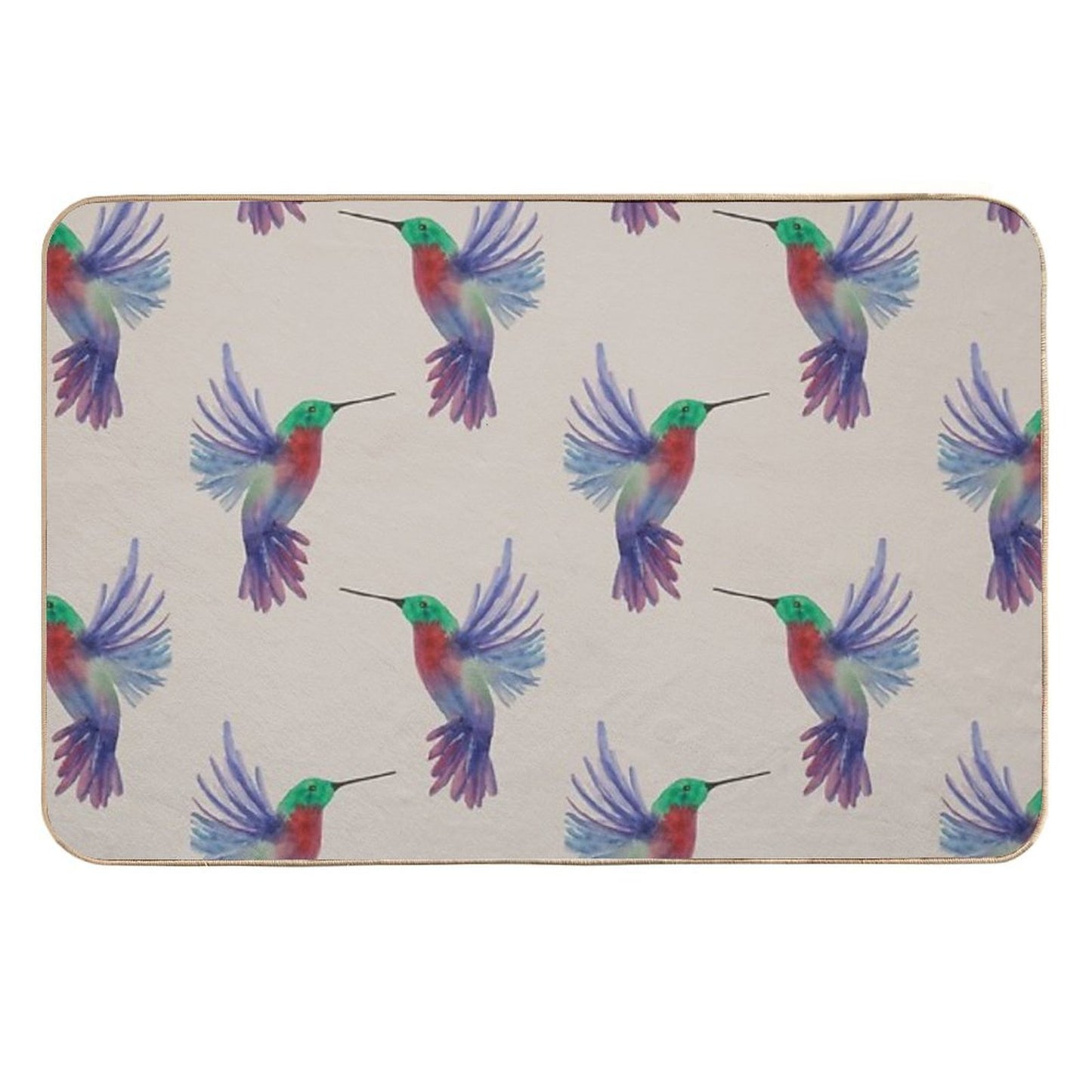 Harmonious Hummingbird Versatile Bath Mat