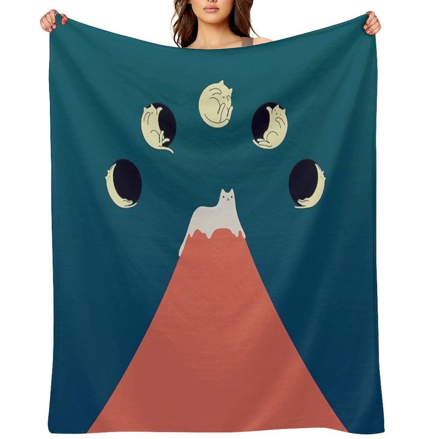 Cat Landscape 88 Gift-ready Throw Blanket