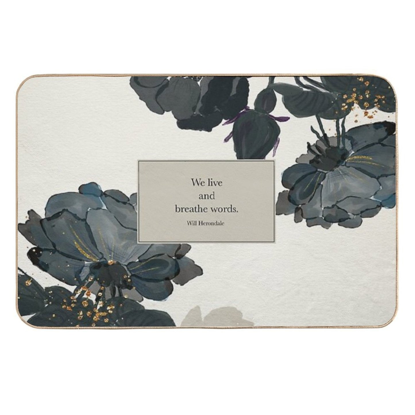 We Live And Breathe Words. - Will Herondale. The Infernal Devices. Absorbent Bath Mat
