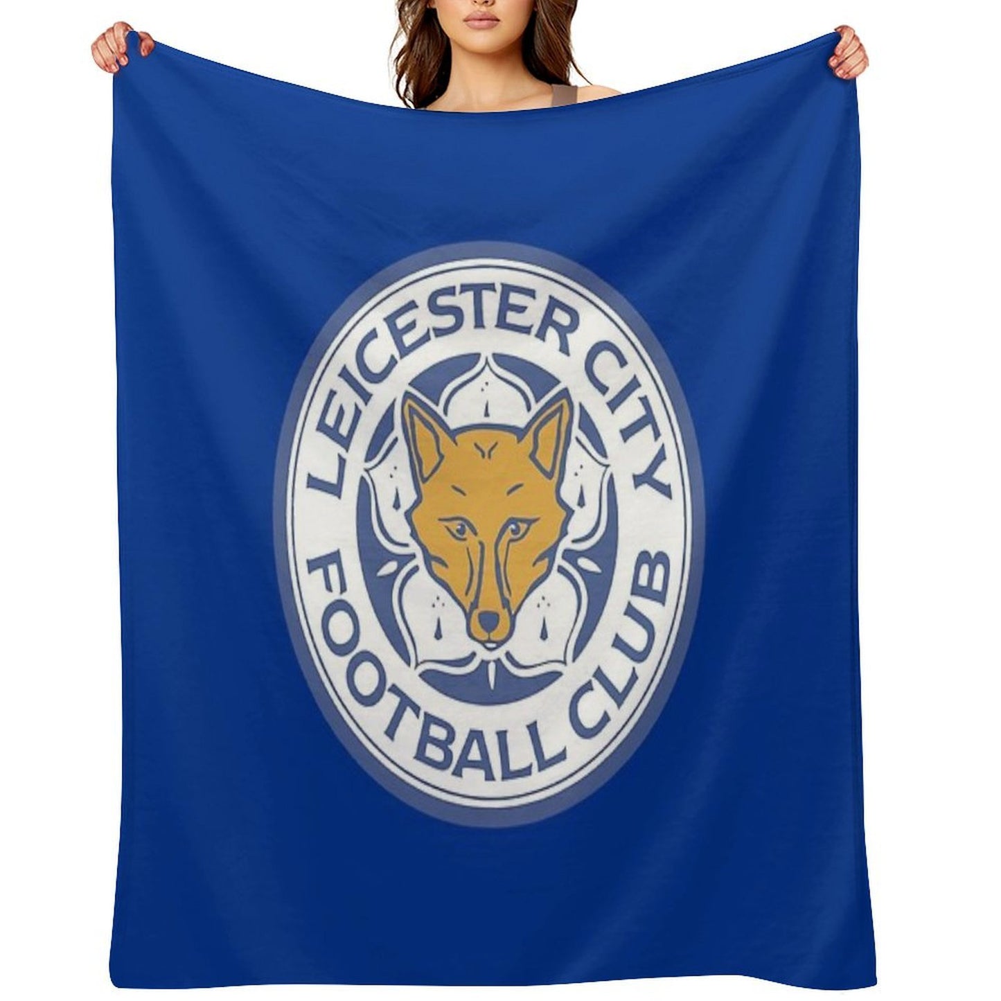 Fox on Circle Quick-dry Throw Blanket