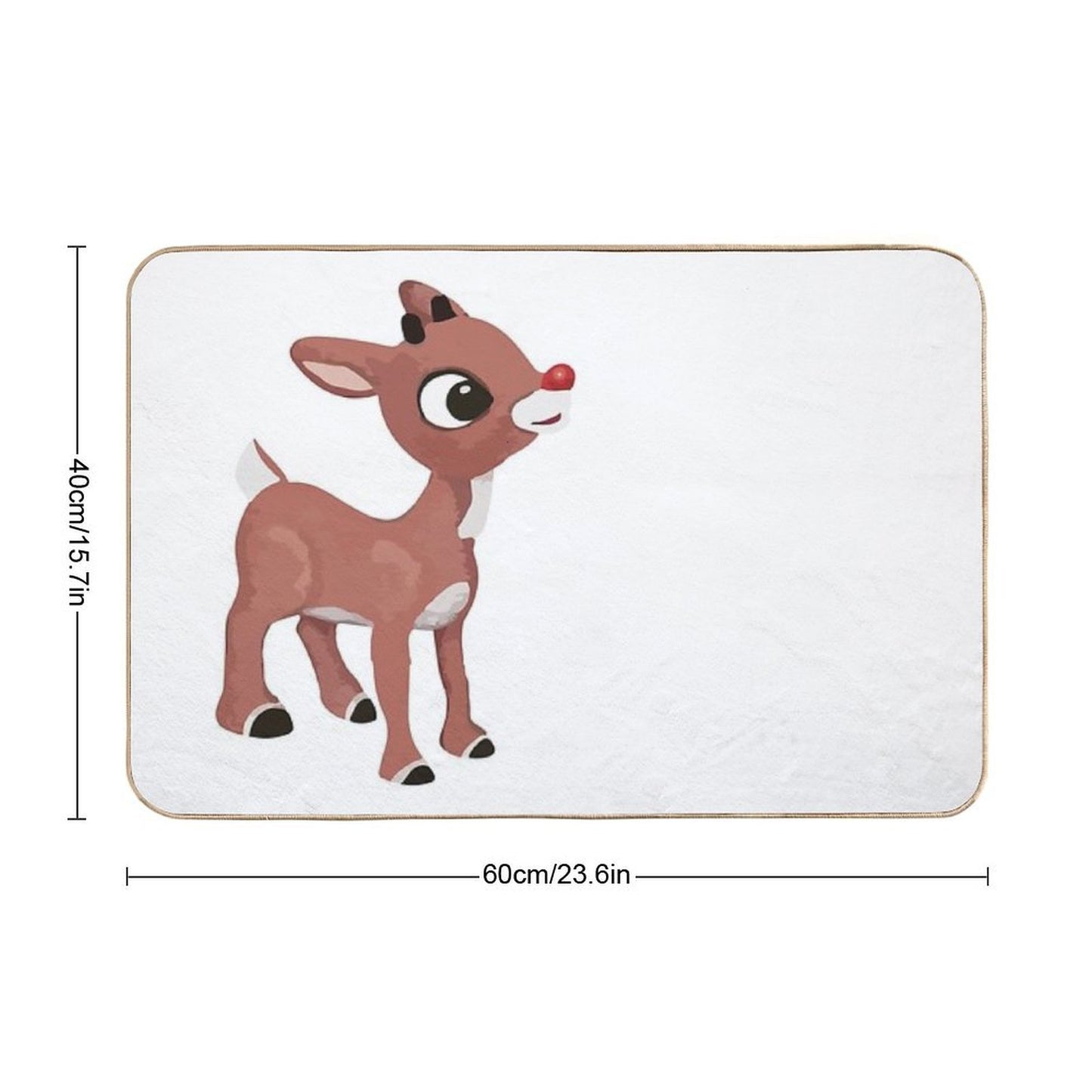 Classic Rudolph © GraphicLoveShop Easy To Clean Bath Mat