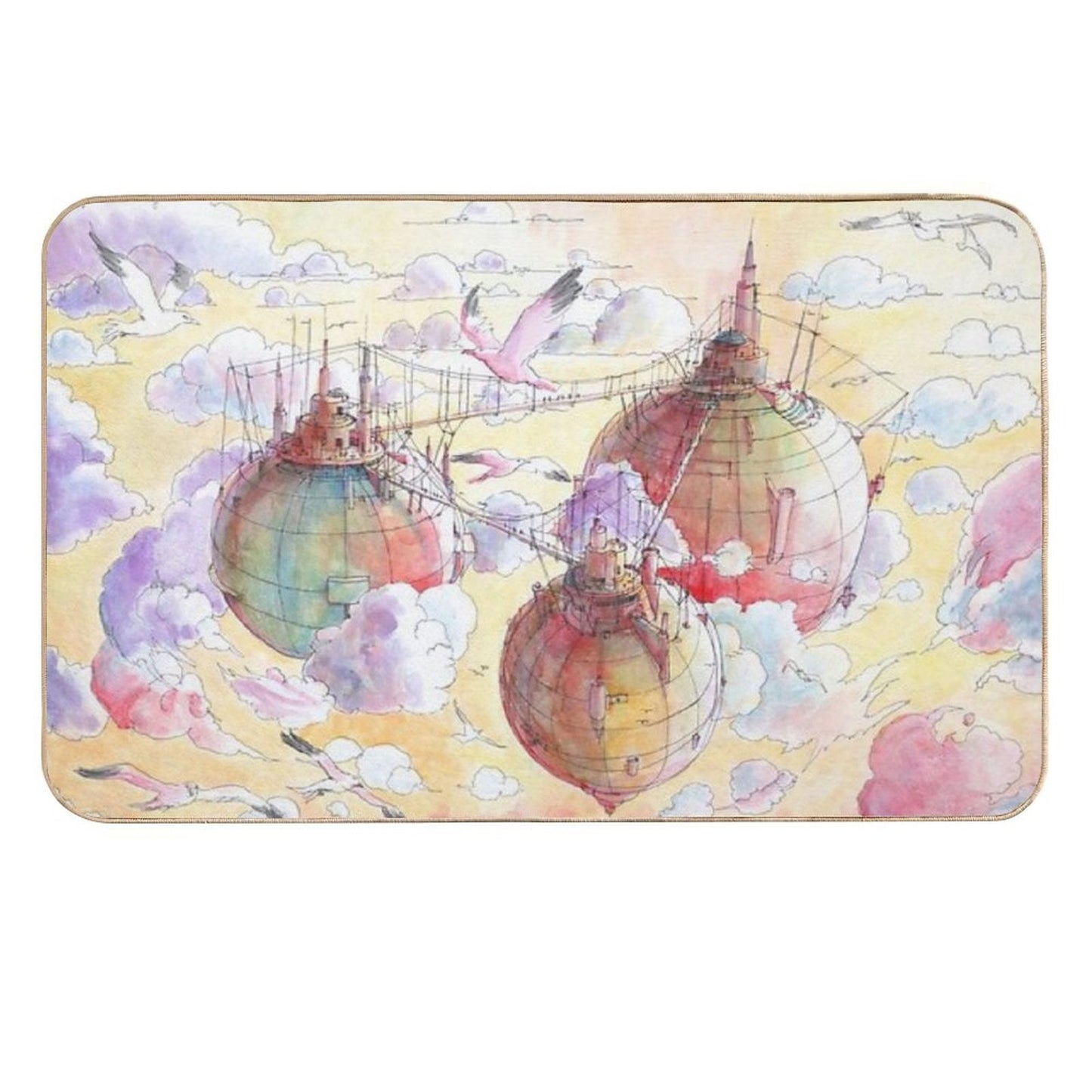 Three Worlds Dirt-Trapping Bath Mat
