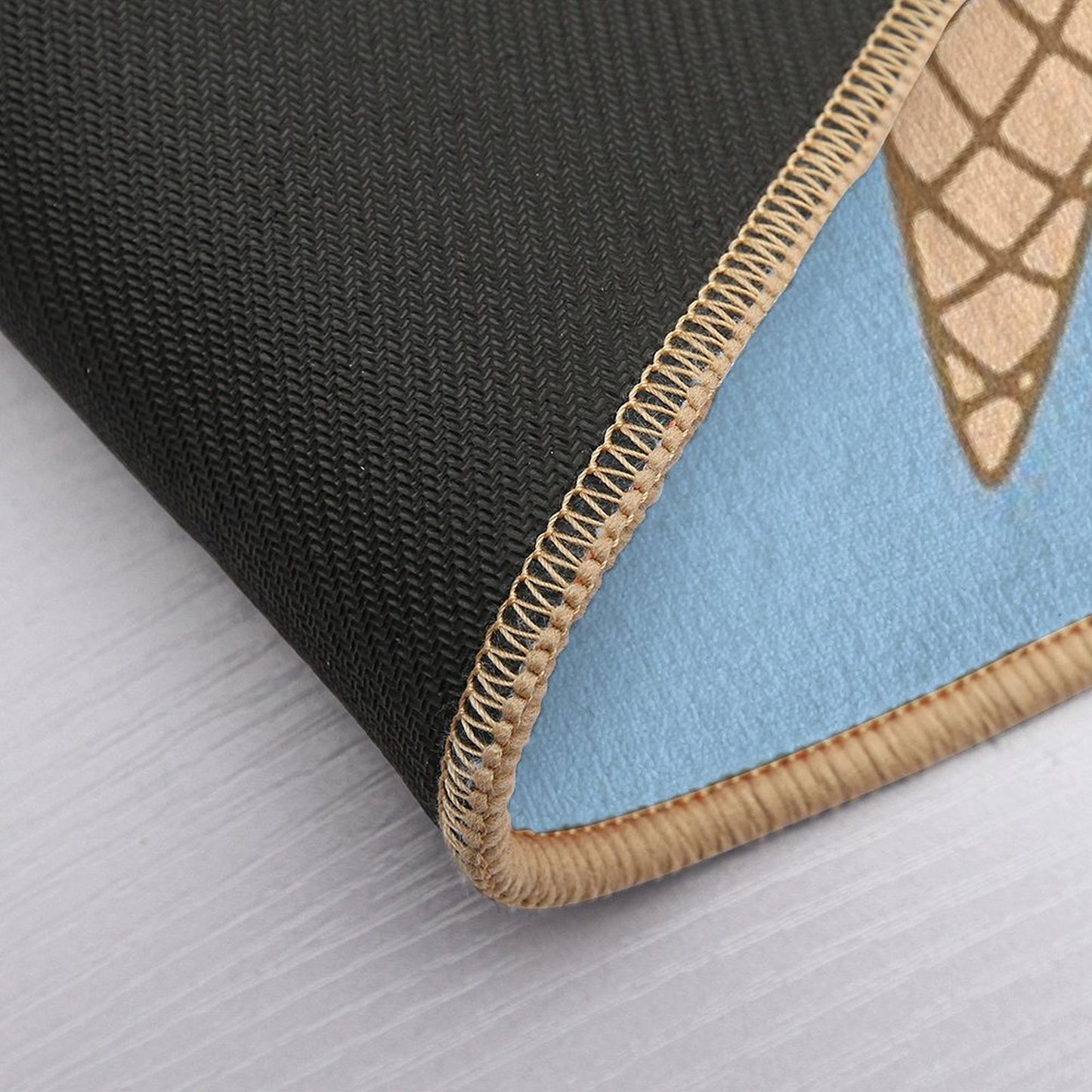 SHARK AND ICE CREAM Anti-Trip Bath Mat