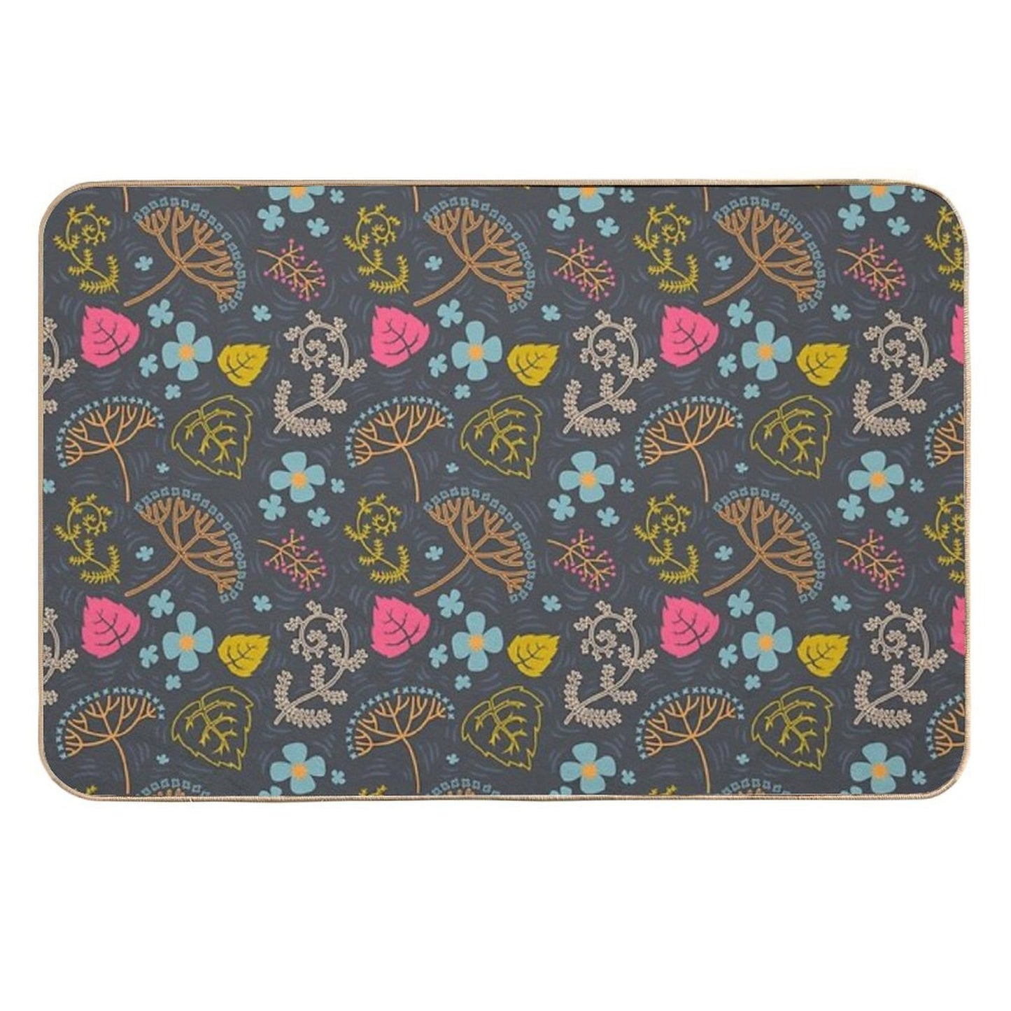 Dark Pond Pattern. Versatile Bath Mat