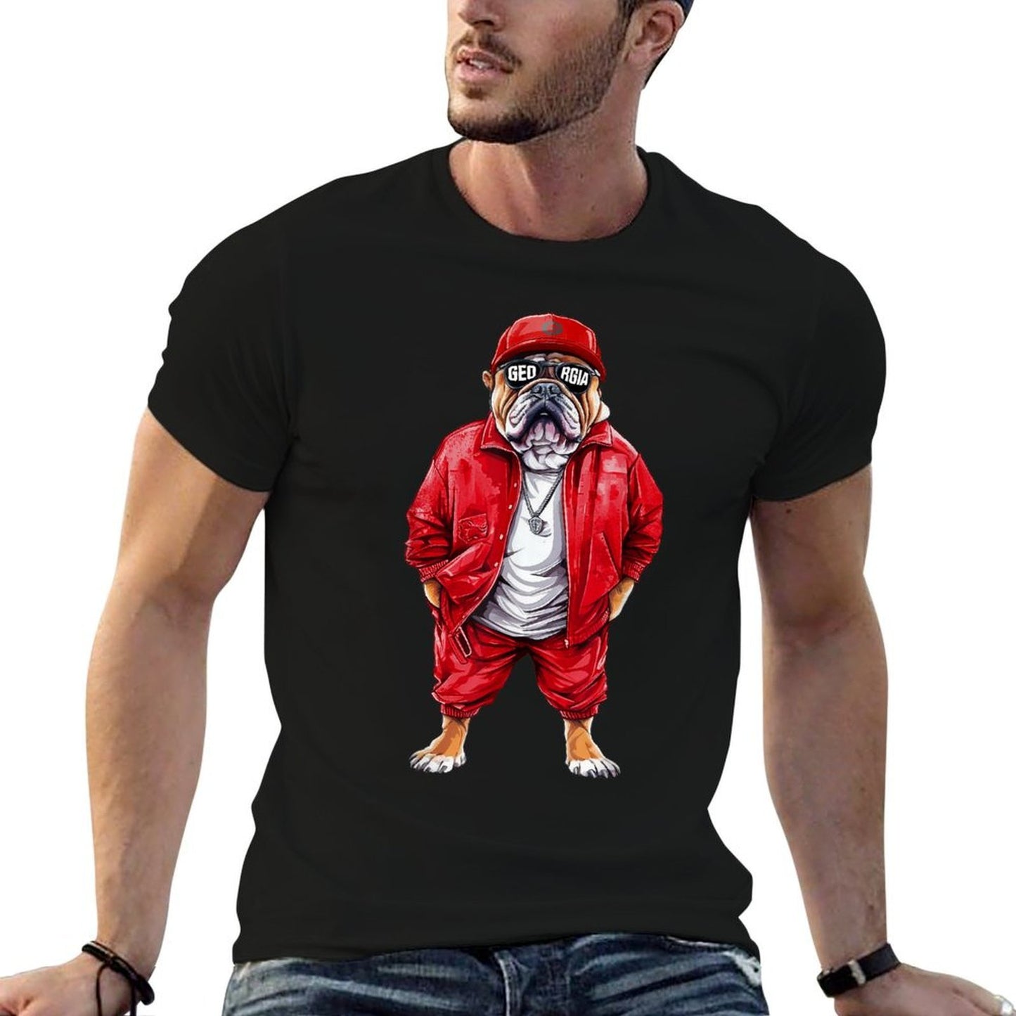 Vintage Georgia GA Vintage Athletic Sports Design Easy-care T-Shirt
