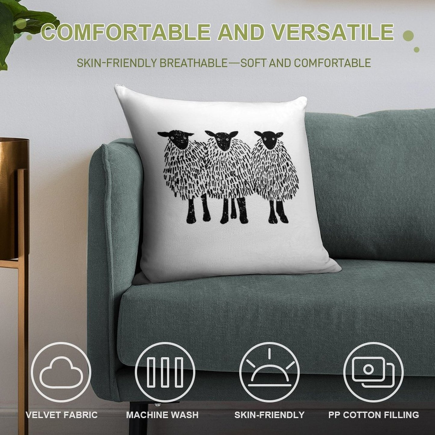 Day 36 365 Days of Design Soft Shrink-Resistant Throw Pillow