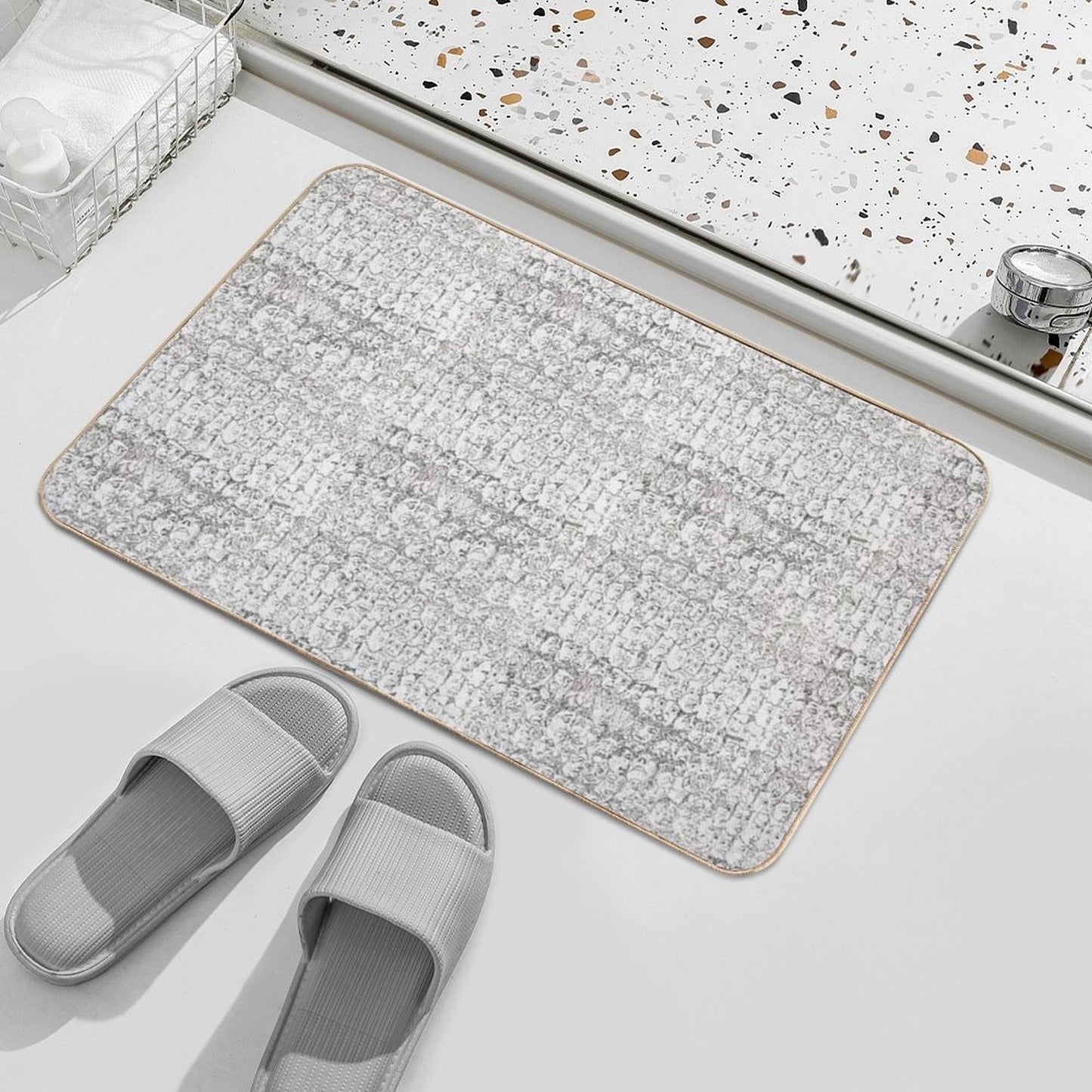 Face,Face,Face B Long-Lasting Bath Mat