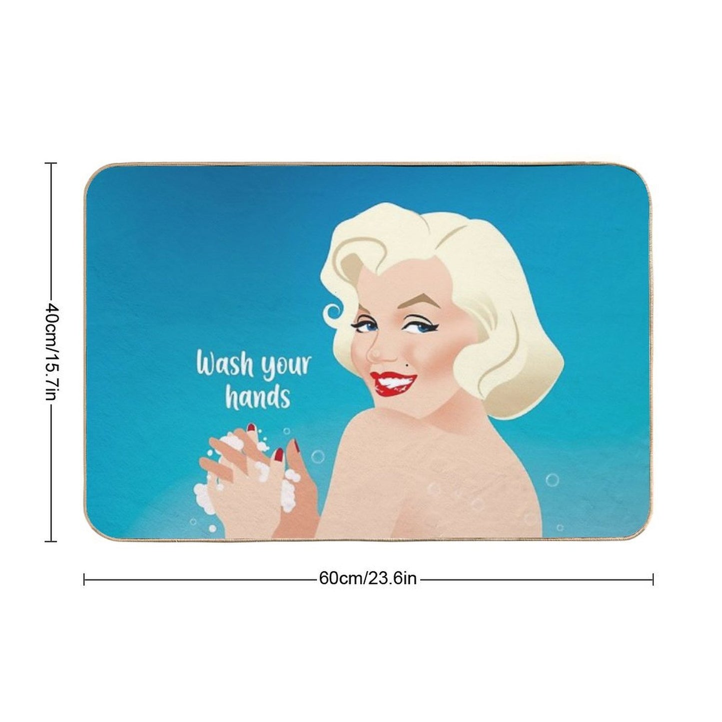 Wash Your Hands High-Traffic Bath Mat